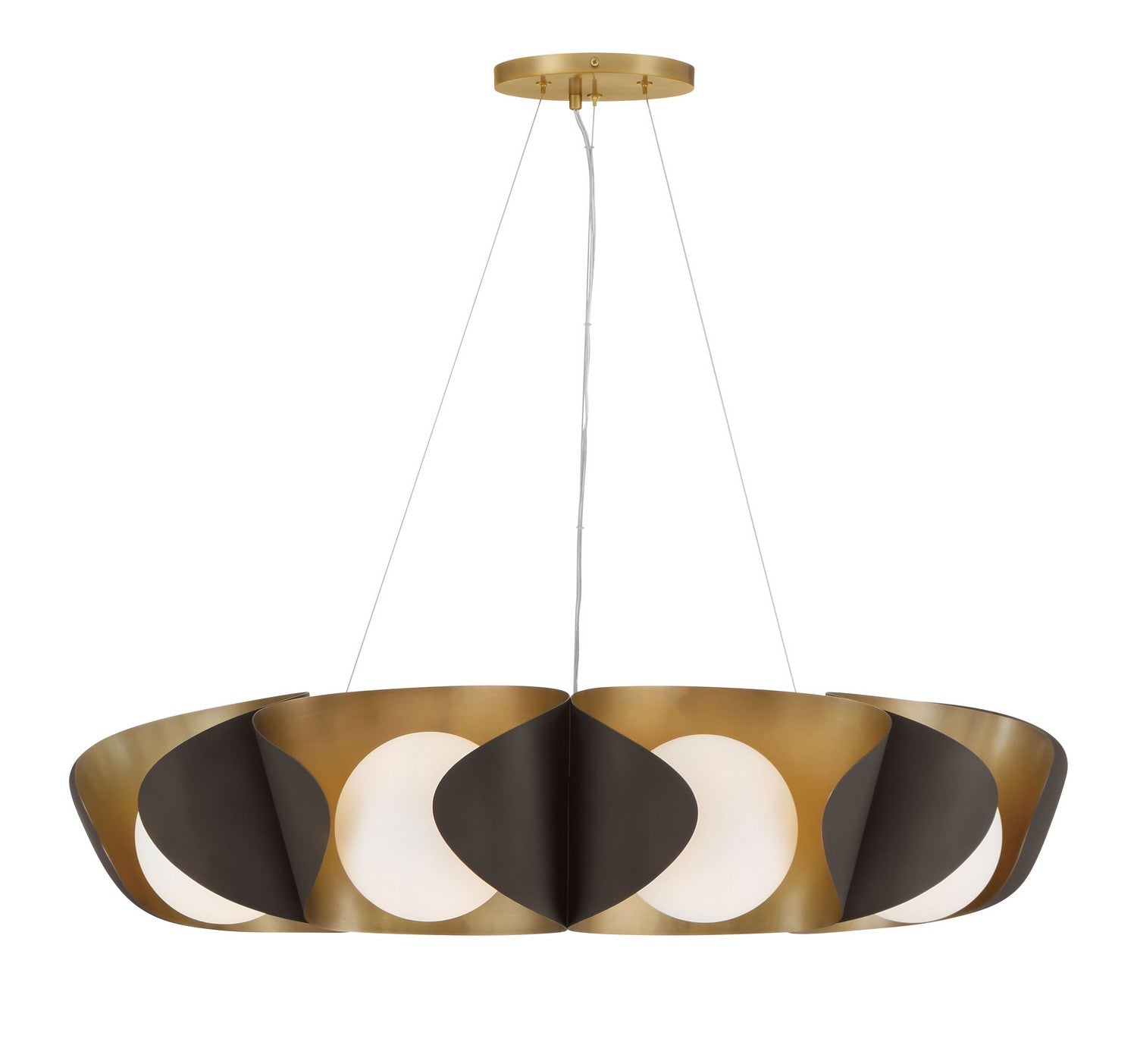Minka-Lavery - 3779-855 - Nine Light Pendant - Flare - Dark Bronze