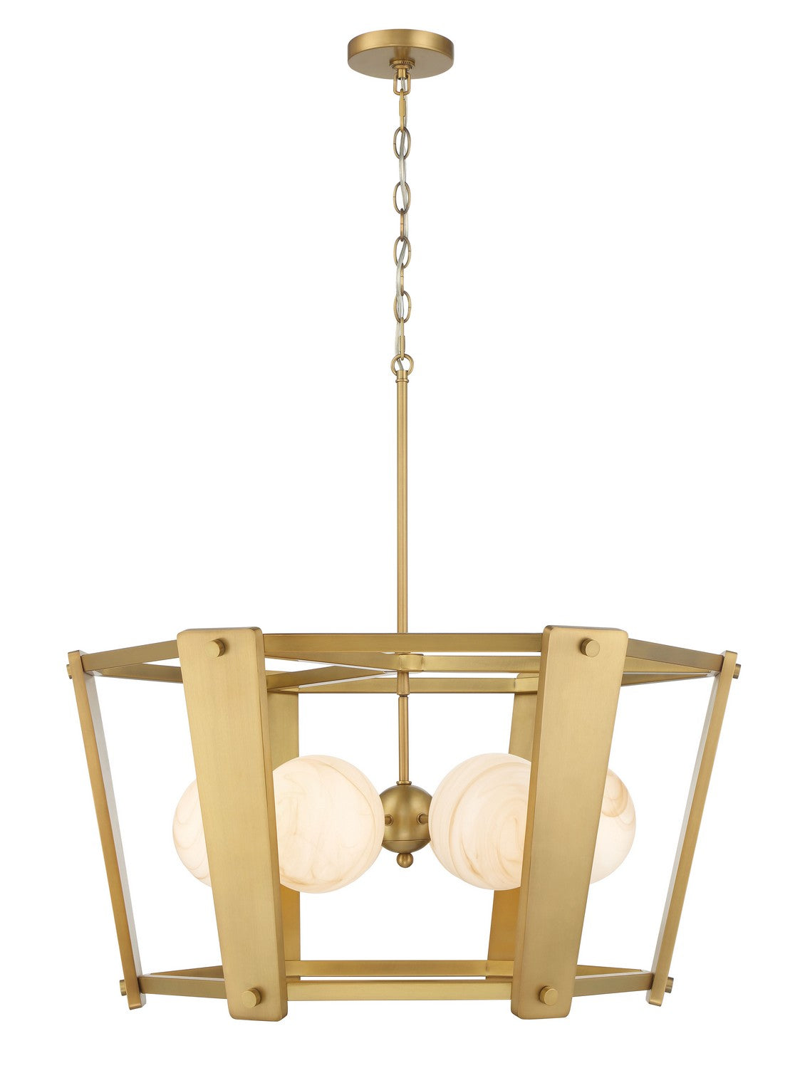 Minka-Lavery - 3786-732 - Six Light Pendant - Shimmer - Legacy Brass