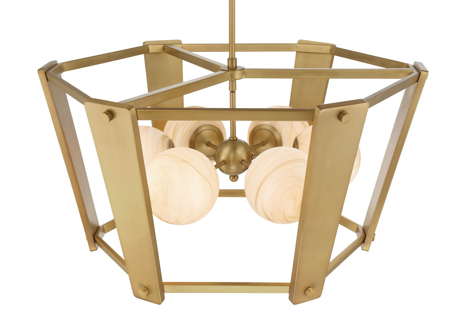 Minka-Lavery - 3786-732 - Six Light Pendant - Shimmer - Legacy Brass