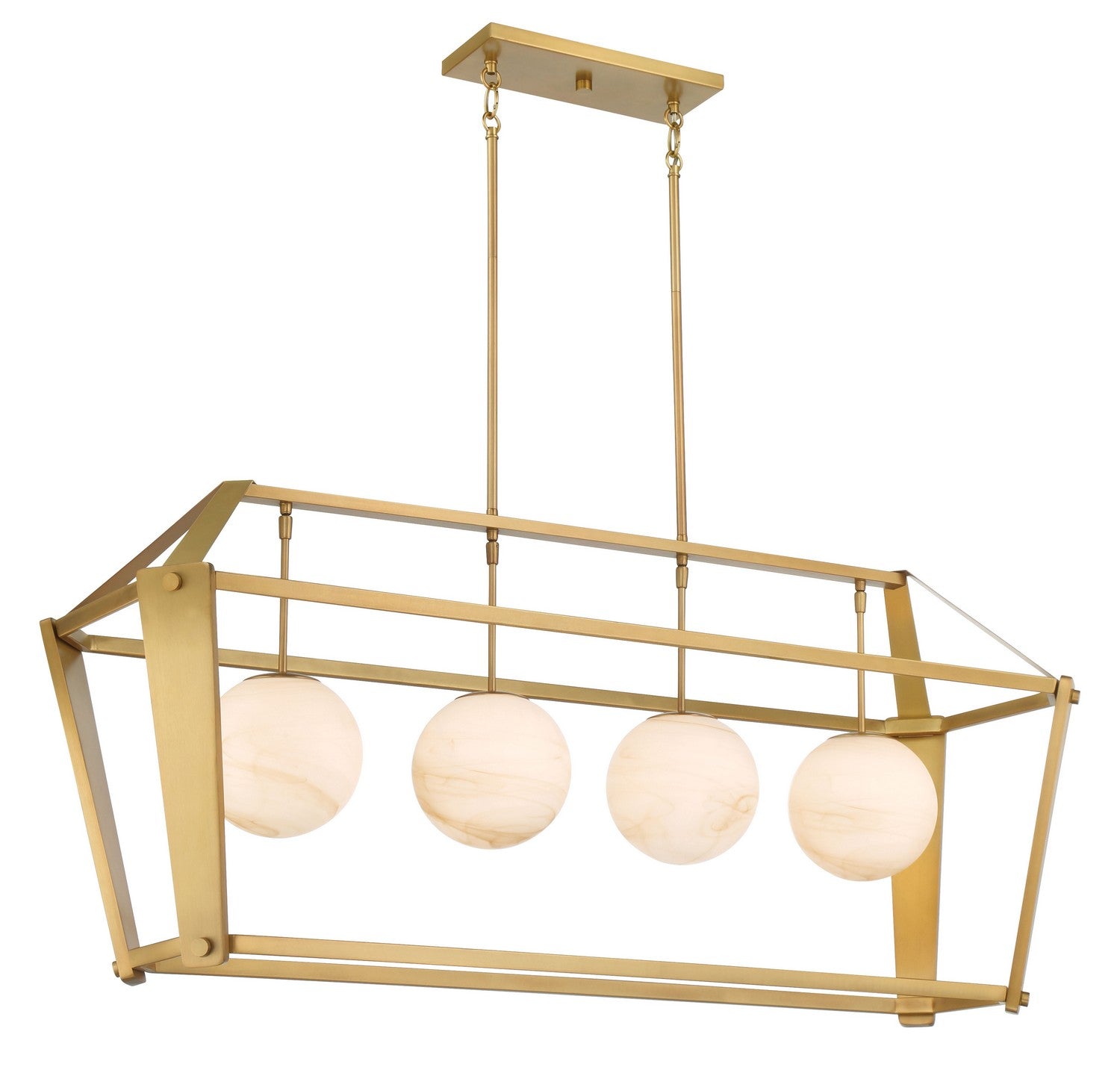 Minka-Lavery - 3787-732 - Four Light Island Pendant - Shimmer - Legacy Brass