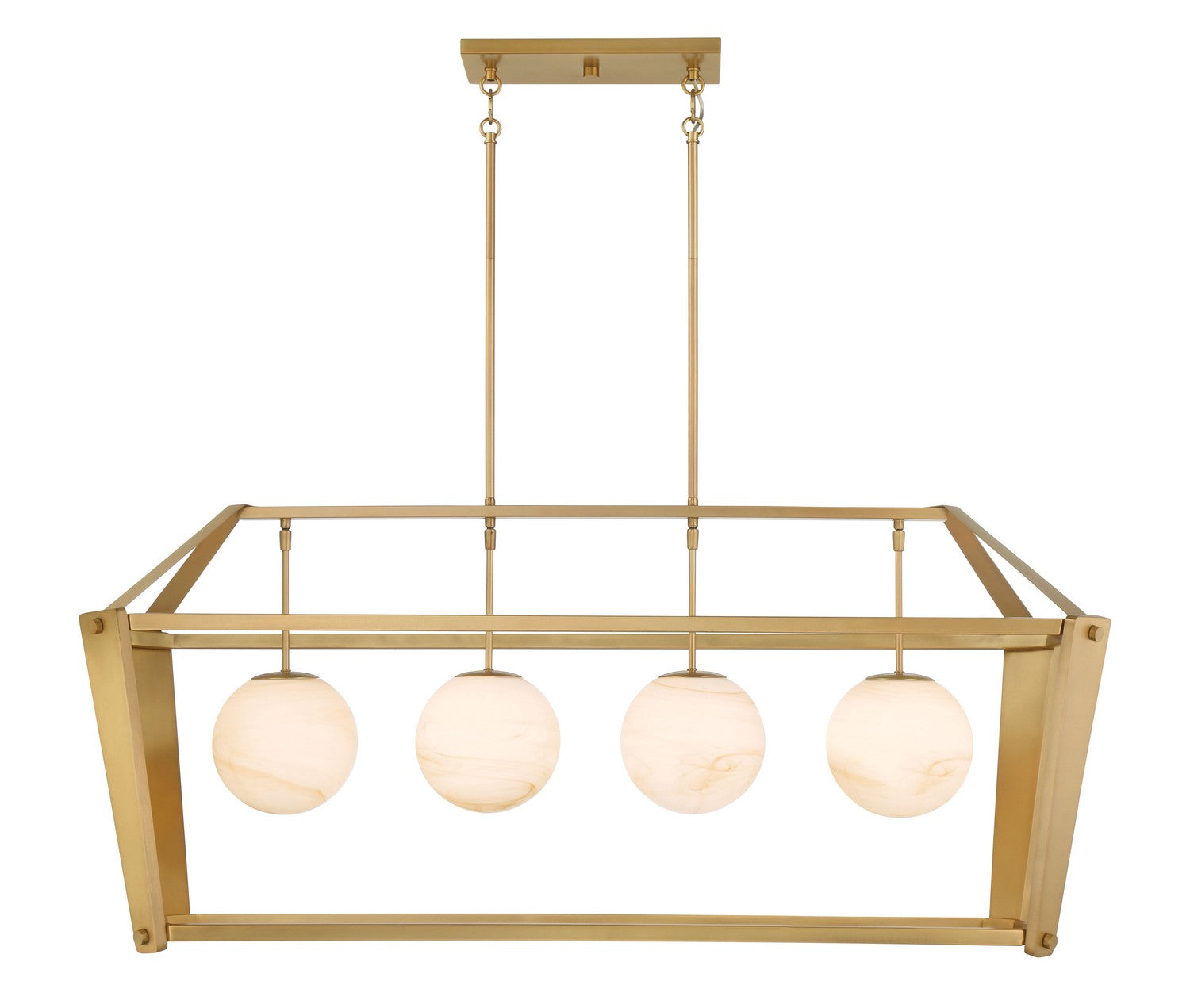 Minka-Lavery - 3787-732 - Four Light Island Pendant - Shimmer - Legacy Brass