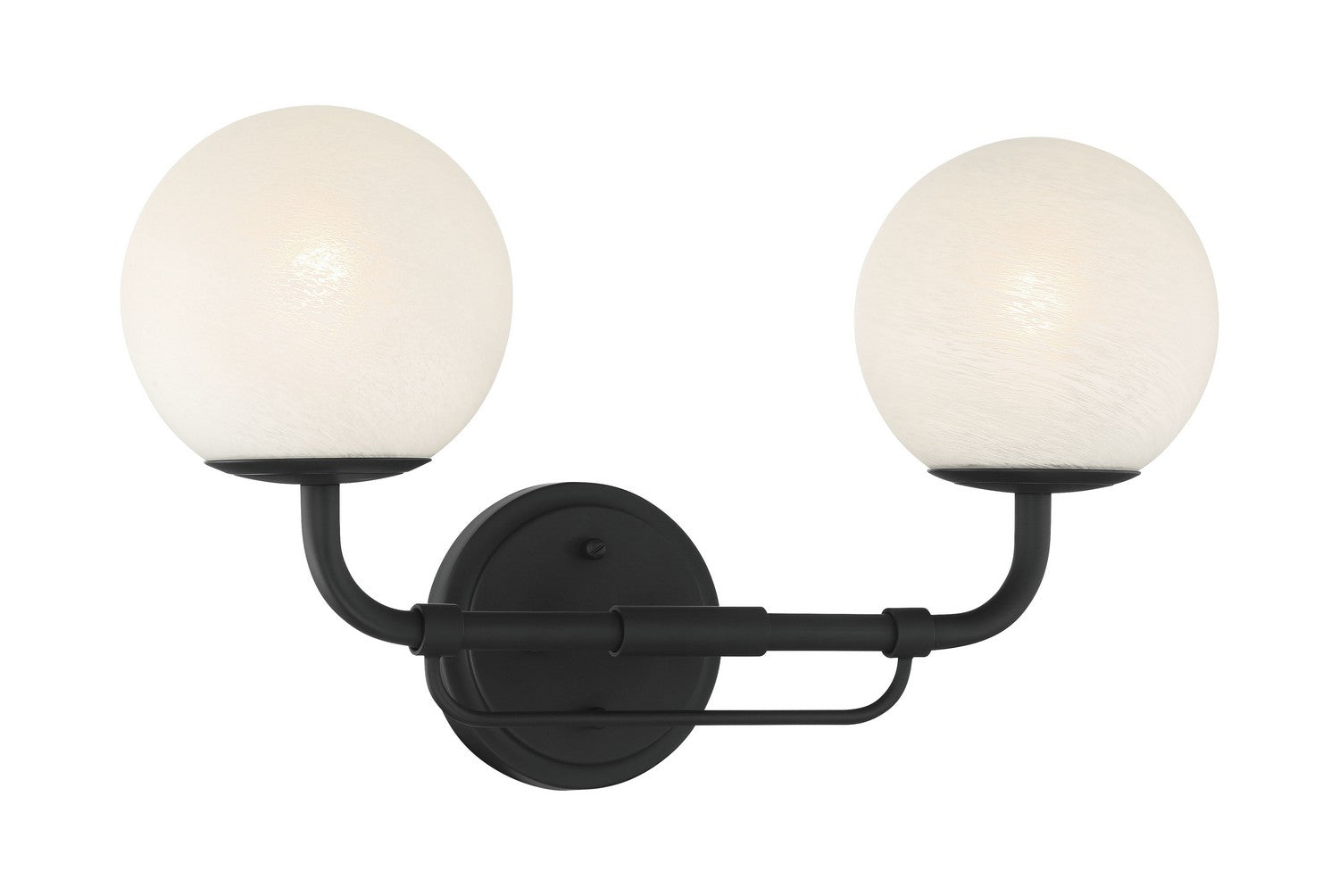 Minka-Lavery - 3792-899 - Two Light Vanity - Whitehall - Dark Matte Black