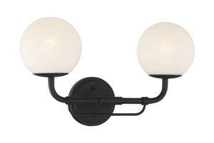 Minka-Lavery - 3792-899 - Two Light Vanity - Whitehall - Dark Matte Black