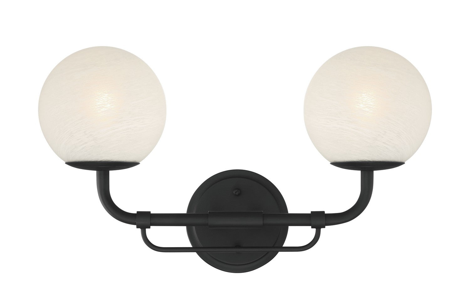 Minka-Lavery - 3792-899 - Two Light Vanity - Whitehall - Dark Matte Black