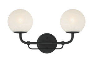 Minka-Lavery - 3792-899 - Two Light Vanity - Whitehall - Dark Matte Black