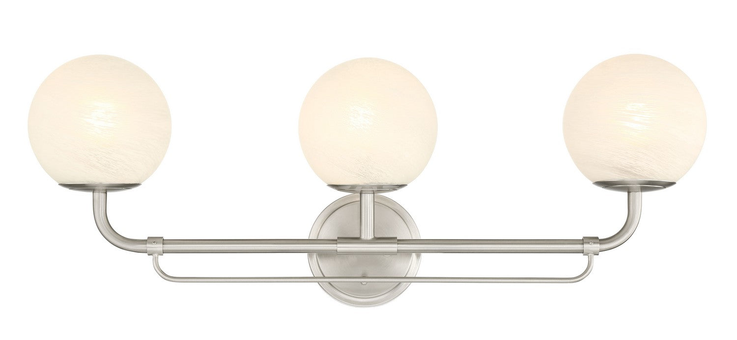 Minka-Lavery - 3793-84 - Three Light Vanity - Whitehall - Brushed Nickel