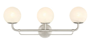 Minka-Lavery - 3793-84 - Three Light Vanity - Whitehall - Brushed Nickel