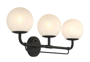 Minka-Lavery - 3793-899 - Three Light Vanity - Whitehall - Dark Matte Black