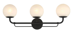 Minka-Lavery - 3793-899 - Three Light Vanity - Whitehall - Dark Matte Black