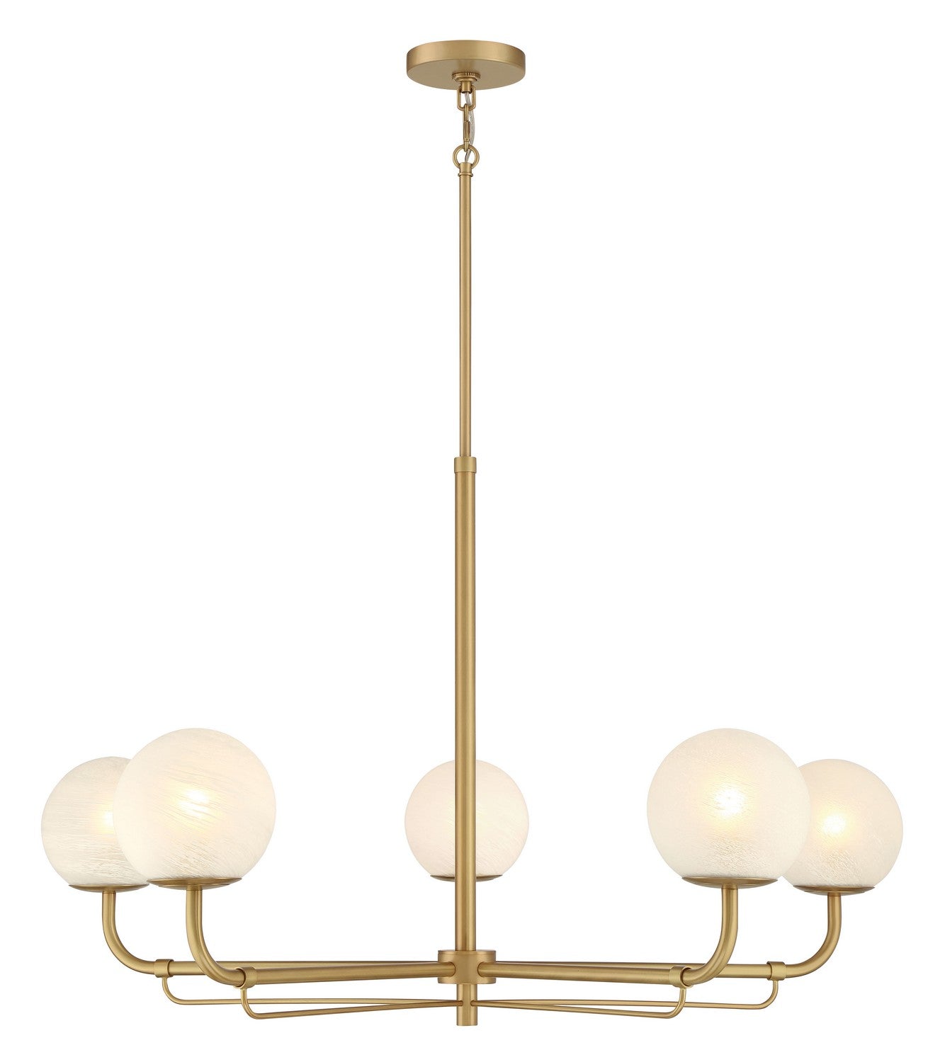 Minka-Lavery - 3795-732 - Five Light Chandelier - Whitehall - Legacy Brass