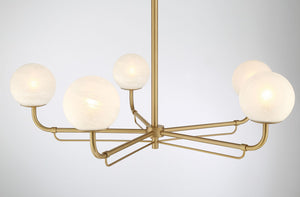 Minka-Lavery - 3795-732 - Five Light Chandelier - Whitehall - Legacy Brass