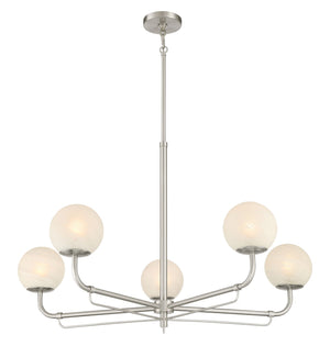 Minka-Lavery - 3795-84 - Five Light Chandelier - Whitehall - Brushed Nickel