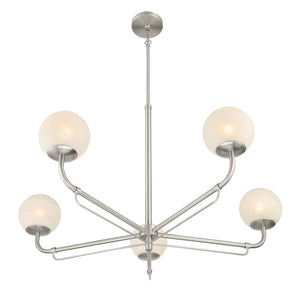Minka-Lavery - 3795-84 - Five Light Chandelier - Whitehall - Brushed Nickel