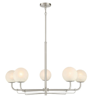 Minka-Lavery - 3795-84 - Five Light Chandelier - Whitehall - Brushed Nickel