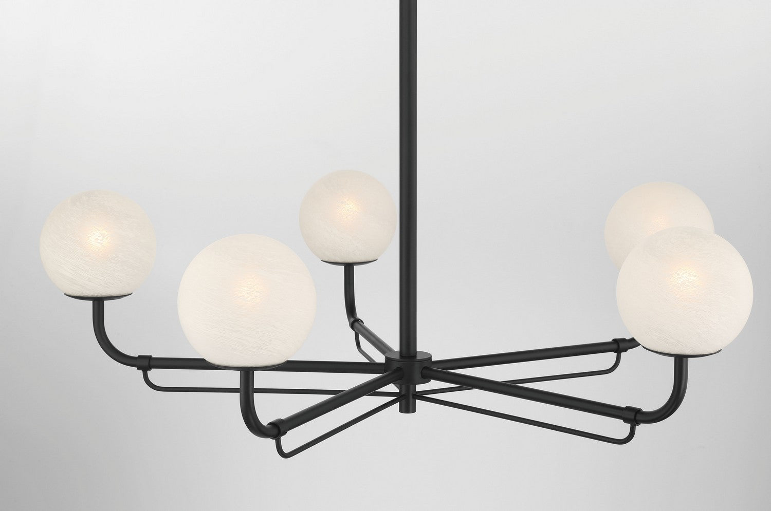 Minka-Lavery - 3795-899 - Five Light Chandelier - Whitehall - Dark Matte Black