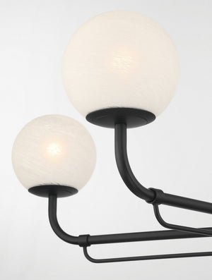 Minka-Lavery - 3795-899 - Five Light Chandelier - Whitehall - Dark Matte Black