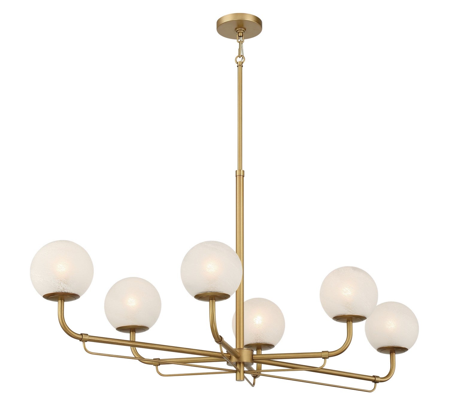 Minka-Lavery - 3796-732 - Six Light Island Pendant - Whitehall - Legacy Brass