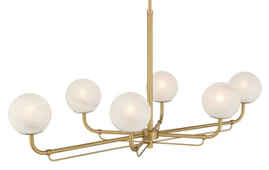 Minka-Lavery - 3796-732 - Six Light Island Pendant - Whitehall - Legacy Brass