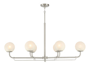 Minka-Lavery - 3796-84 - Six Light Island Pendant - Whitehall - Brushed Nickel