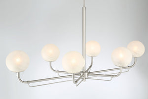 Minka-Lavery - 3796-84 - Six Light Island Pendant - Whitehall - Brushed Nickel