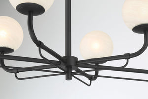 Minka-Lavery - 3796-899 - Six Light Island Pendant - Whitehall - Dark Matte Black