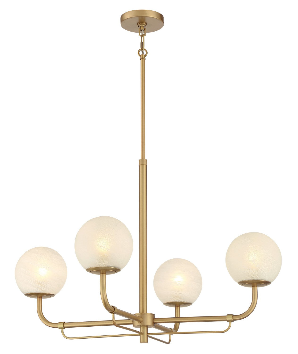 Minka-Lavery - 3797-732 - Four Light Chandelier - Whitehall - Legacy Brass