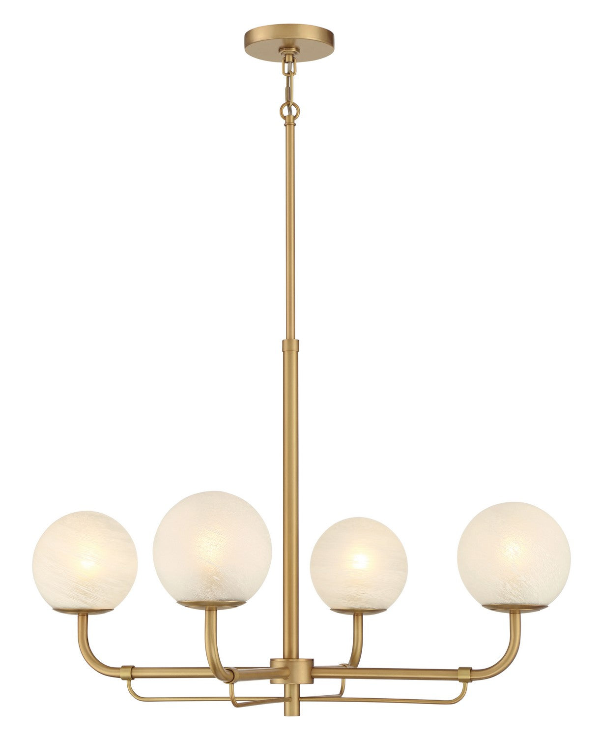 Minka-Lavery - 3797-732 - Four Light Chandelier - Whitehall - Legacy Brass