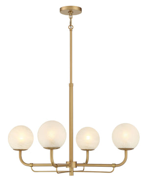 Minka-Lavery - 3797-732 - Four Light Chandelier - Whitehall - Legacy Brass