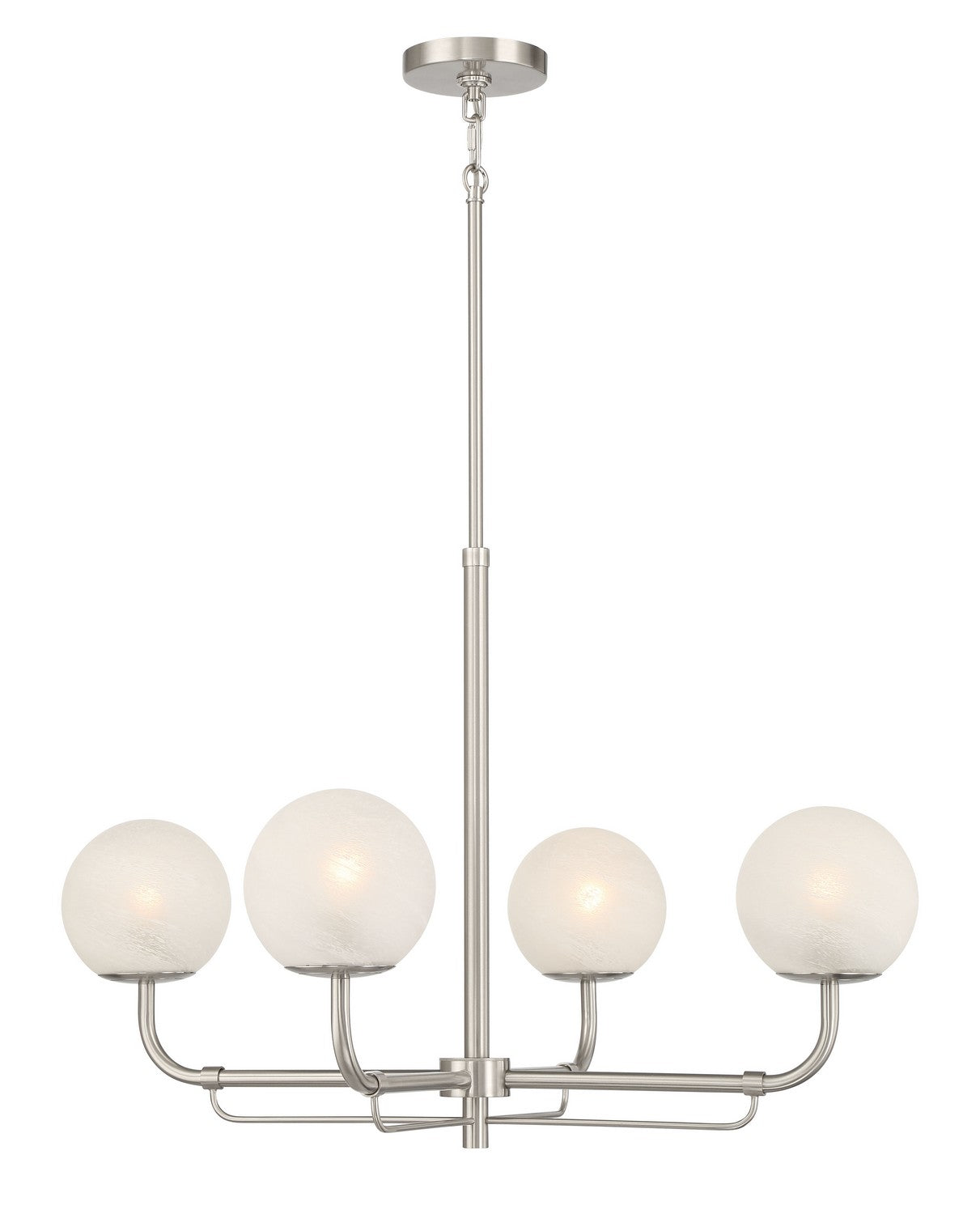 Minka-Lavery - 3797-84 - Four Light Chandelier - Whitehall - Brushed Nickel