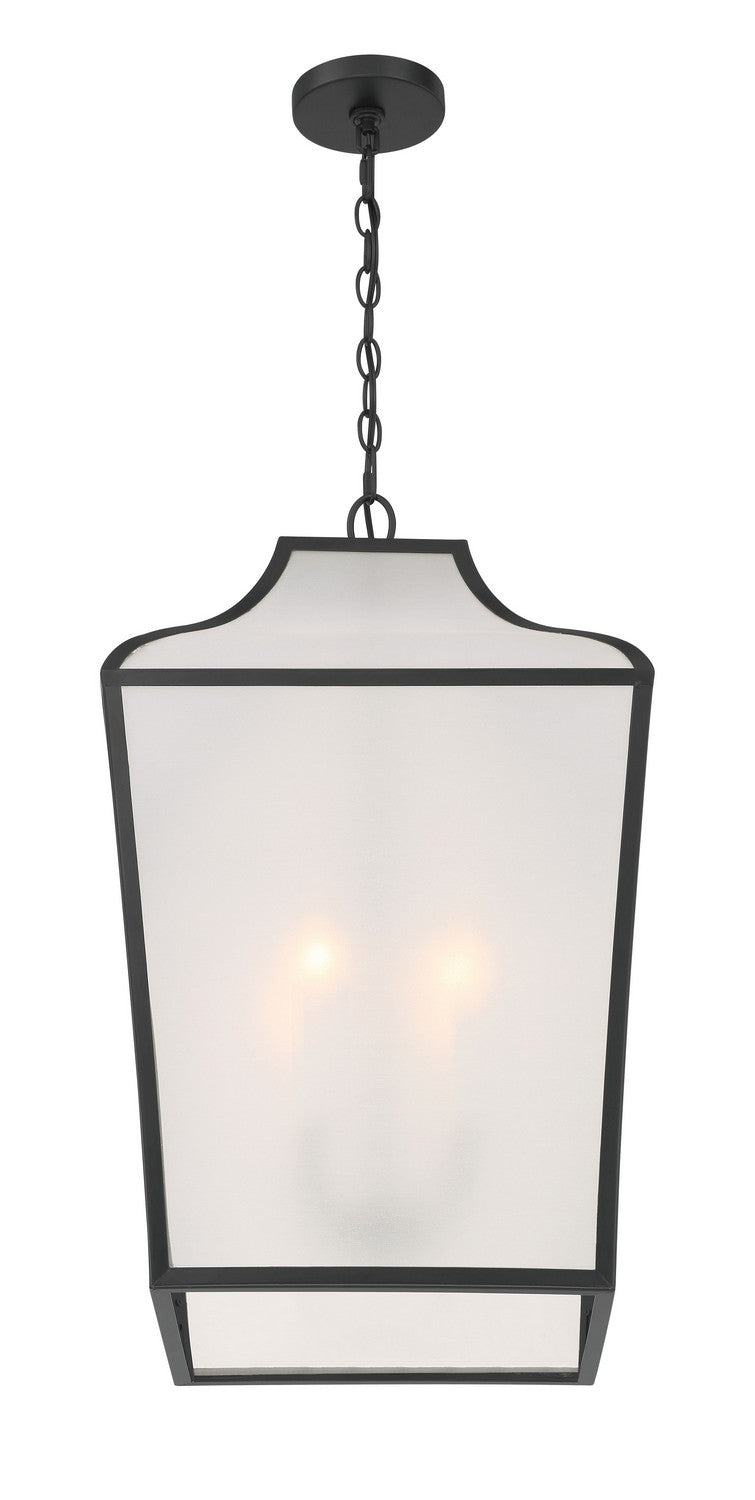 Minka-Lavery - 3804-899 - Four Light Pendant - Velena - Dark Matte Black