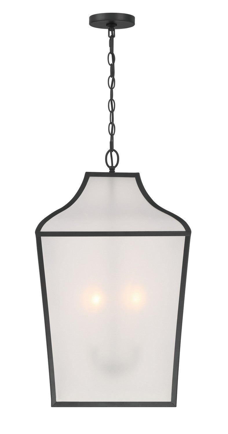 Minka-Lavery - 3804-899 - Four Light Pendant - Velena - Dark Matte Black