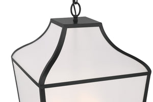 Minka-Lavery - 3804-899 - Four Light Pendant - Velena - Dark Matte Black