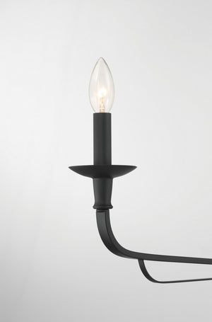 Minka-Lavery - 3825-899 - Two Light Chandelier - Velena - Dark Matte Black