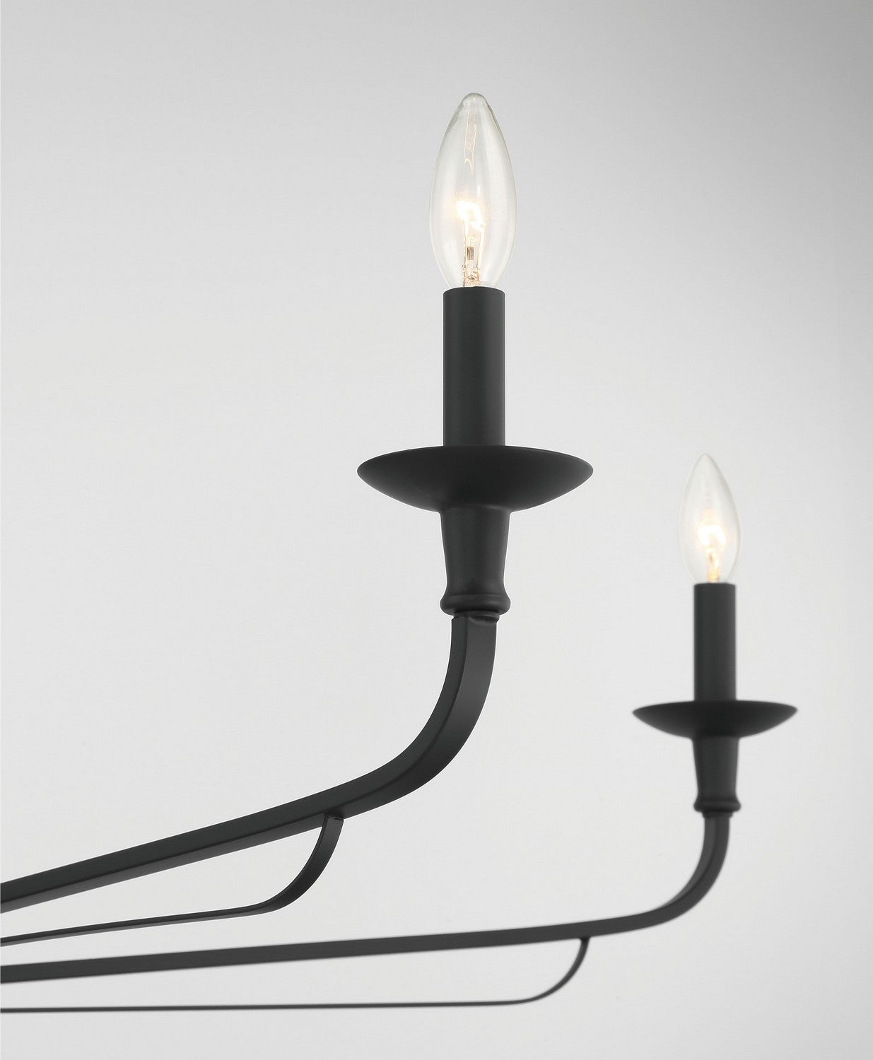 Minka-Lavery - 3826-899 - Six Light Chandelier - Velena - Dark Matte Black