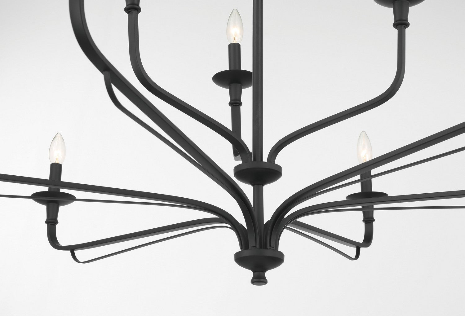 Minka-Lavery - 3829-899 - Nine Light Chandelier - Velena - Dark Matte Black