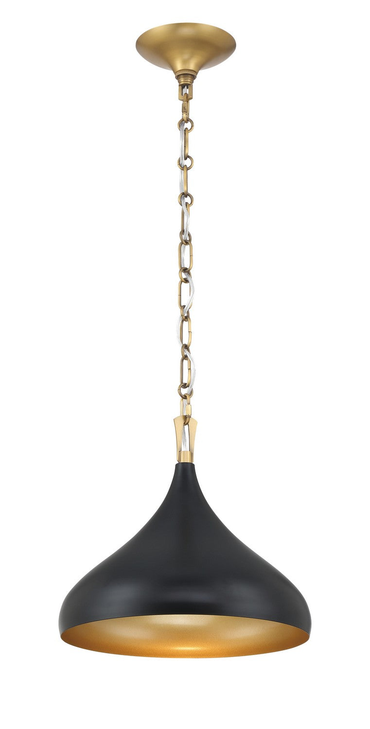 Minka-Lavery - 3931-876 - One Light Pendant - Cedar Lane - Dark Matte Black