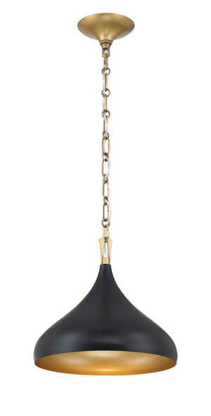 Minka-Lavery - 3931-876 - One Light Pendant - Cedar Lane - Dark Matte Black
