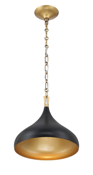 Minka-Lavery - 3931-876 - One Light Pendant - Cedar Lane - Dark Matte Black