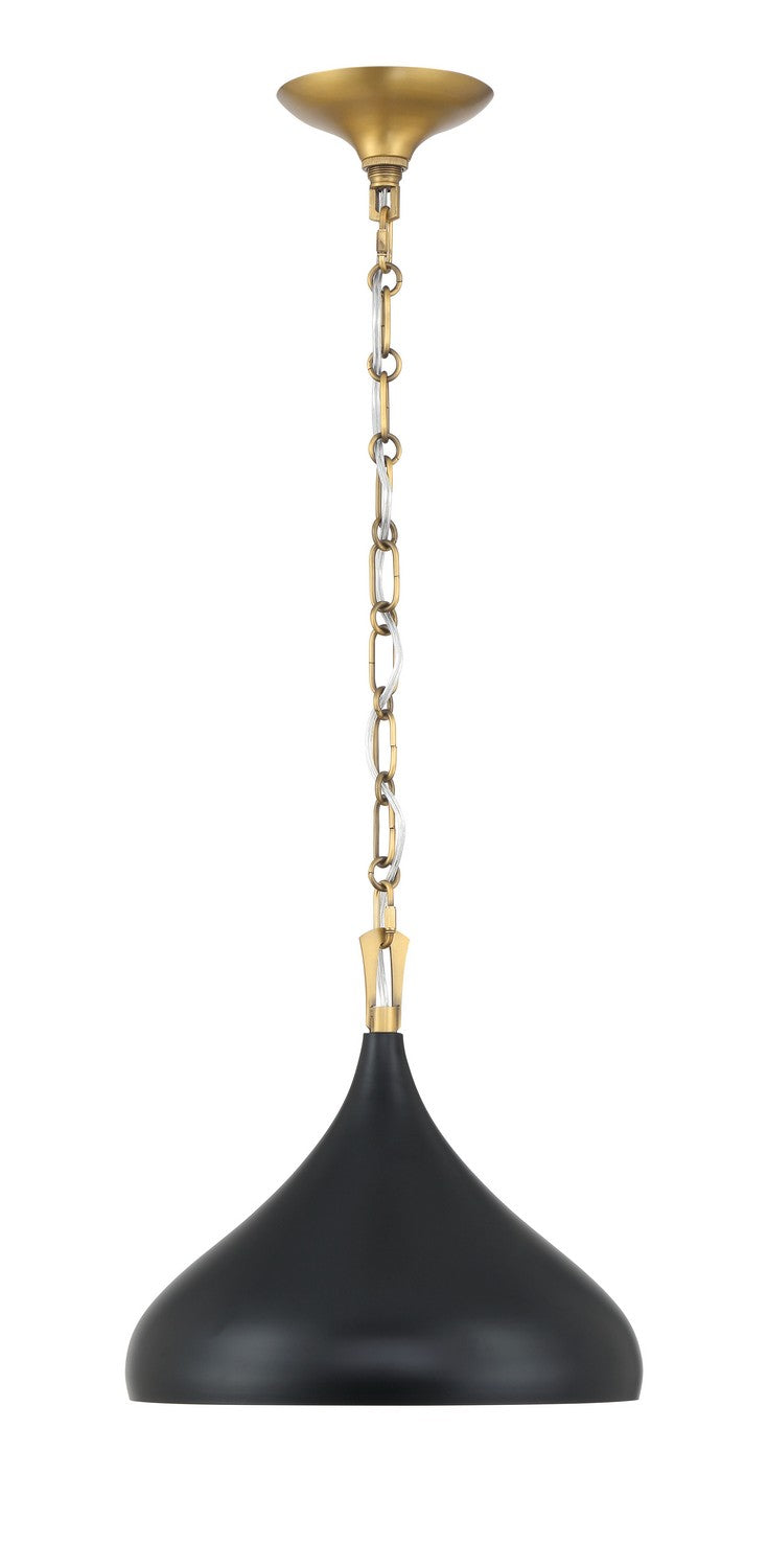 Minka-Lavery - 3931-876 - One Light Pendant - Cedar Lane - Dark Matte Black
