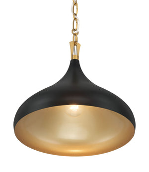Minka-Lavery - 3931-876 - One Light Pendant - Cedar Lane - Dark Matte Black