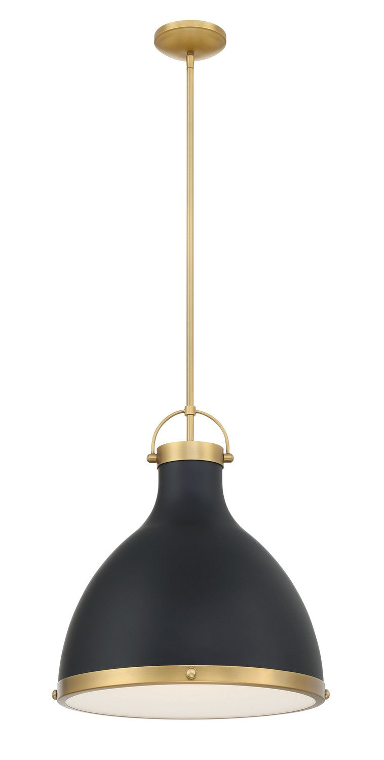 Minka-Lavery - 3932-876 - One Light Pendant - Lynk - Dark Matte Black