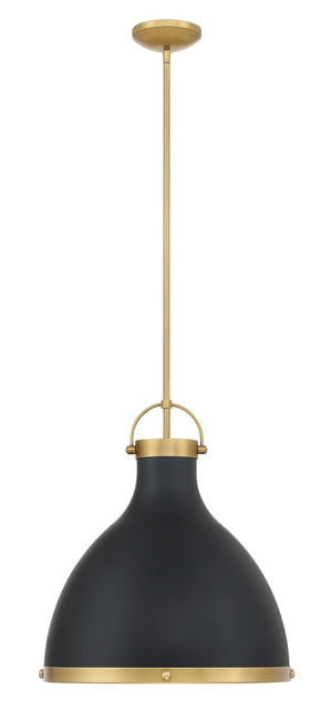 Minka-Lavery - 3932-876 - One Light Pendant - Lynk - Dark Matte Black