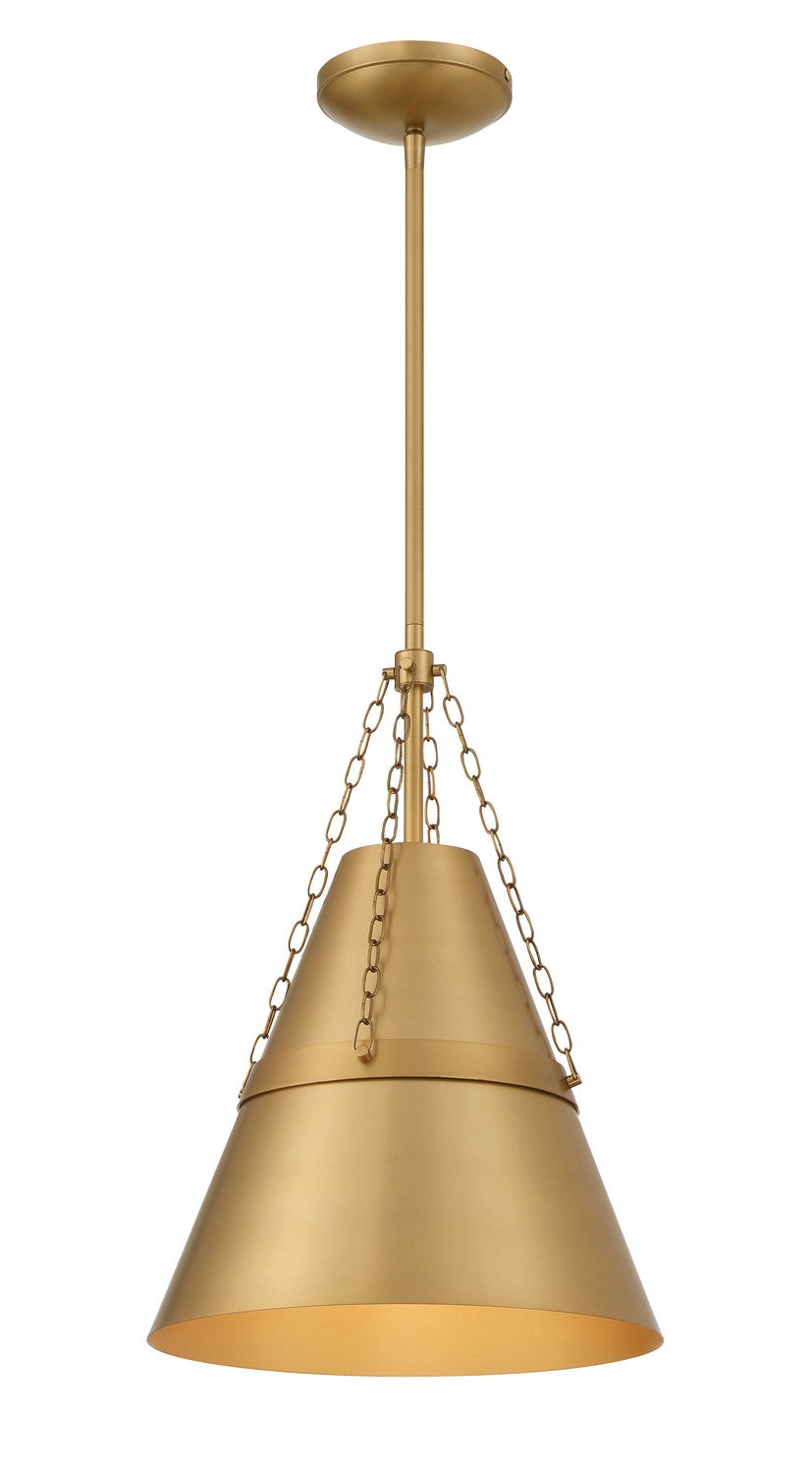Minka-Lavery - 3933-732 - One Light Pendant - Springfield - Legacy Brass