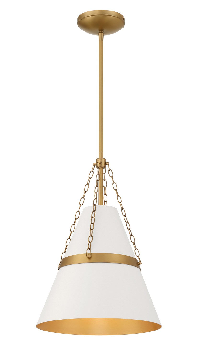 Minka-Lavery - 3933-879 - One Light Pendant - Springfield - Off White Cream