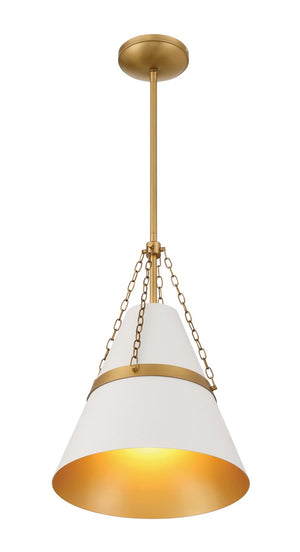 Minka-Lavery - 3933-879 - One Light Pendant - Springfield - Off White Cream