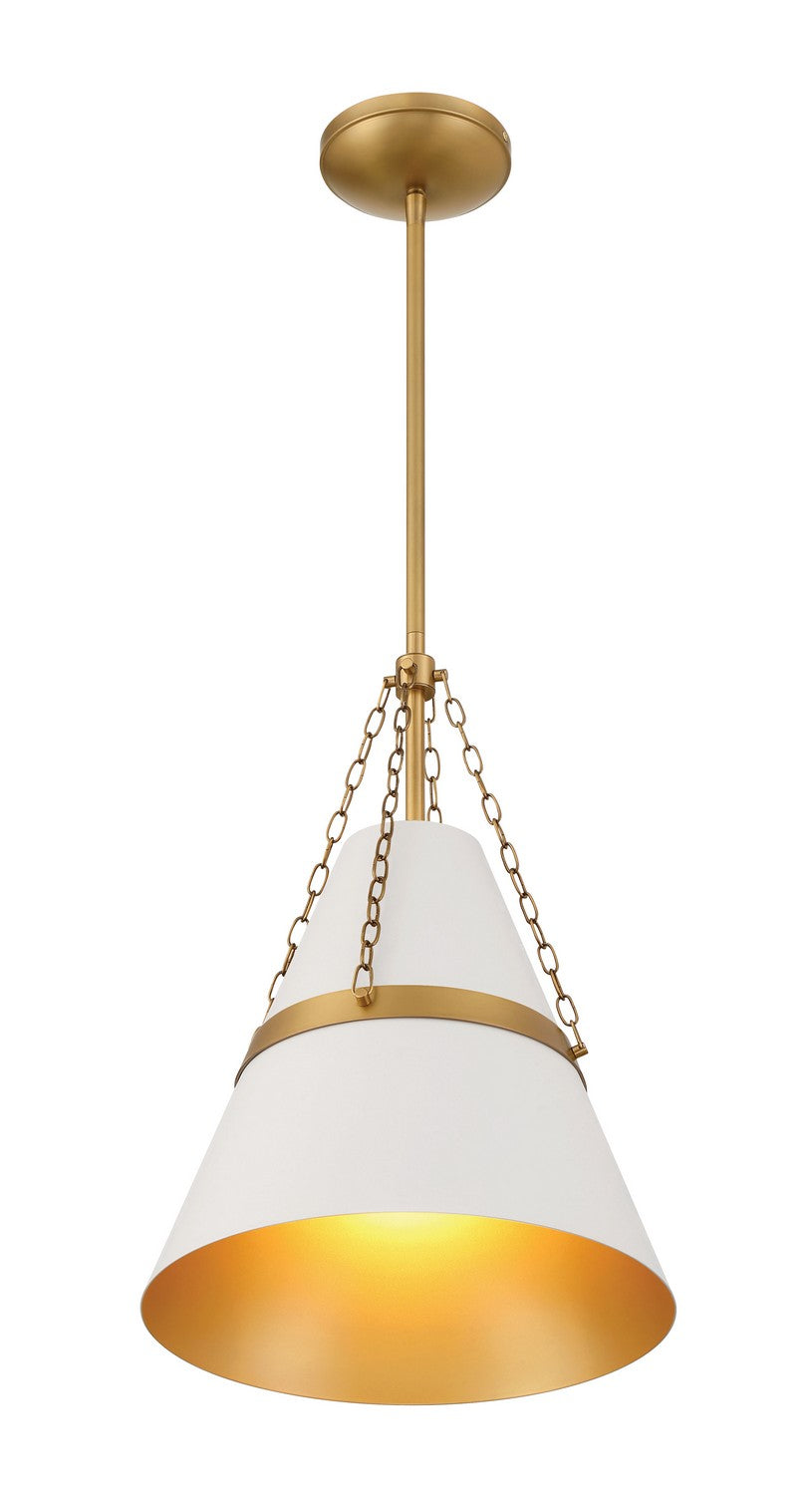 Minka-Lavery - 3933-879 - One Light Pendant - Springfield - Off White Cream