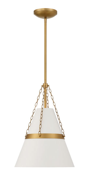 Minka-Lavery - 3933-879 - One Light Pendant - Springfield - Off White Cream
