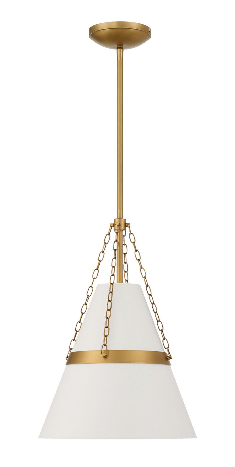 Minka-Lavery - 3933-879 - One Light Pendant - Springfield - Off White Cream