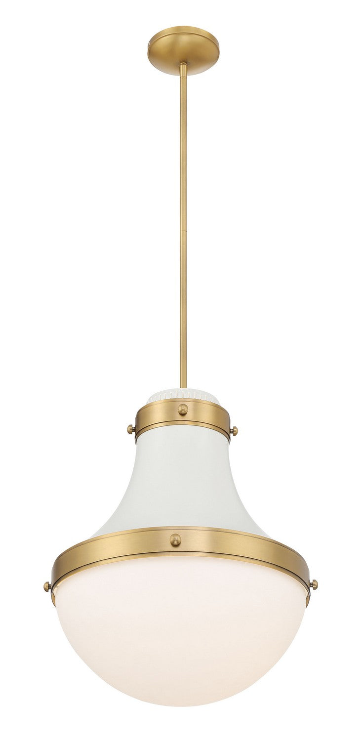 Minka-Lavery - 3934-879 - One Light Pendant - Purelight - Off White Cream