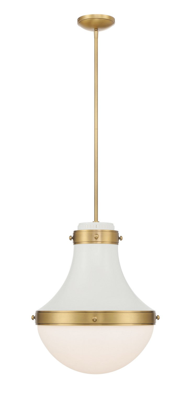Minka-Lavery - 3934-879 - One Light Pendant - Purelight - Off White Cream